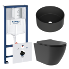 Комплект инсталляции GROHE Rapid SL NW0145/S с унитазом Aqueduto OVO Plus OVOT0240 и раковиной Aqueduto ESPIRAL D400 ESP0140 (NW0421)
