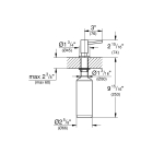 Дозатор жидкого мыла GROHE Cosmopolitan, холодный рассвет матовый, (40535GN0)