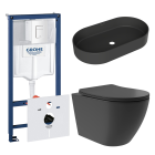 Комплект инсталляции GROHE Rapid SL 38772SH0 с унитазом Aqueduto OVO Plus OVOT0240 и раковиной Aqueduto ESPIRAL ESP0240 (NW0460)