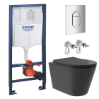 Комплект инсталляции GROHE Rapid SL NW0145/S с унитазом Aqueduto CONE Plus CONT0240 и раковиной Aqueduto ESPIRAL D400 ESP0140 (NW0417)