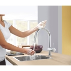 Смеситель для кухни GROHE Minta Touch сенсорный с вытяжным душем, суперсталь (31358DC2)