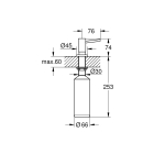 Дозатор жидкого мыла GROHE Cosmopolitan, теплый закат глянец (40535DA0)