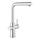 Смеситель для кухни GROHE Blue Home с системой фильтрации, охлаждения и газирования воды, Wi-Fi, хром (31539000)