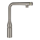 Смеситель для кухни GROHE Essence SmartControl с вытяжным изливом, темный графит матовый (31615AL0)