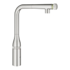 Смеситель для кухни GROHE Essence SmartControl с вытяжным изливом, суперсталь (31615DC0)