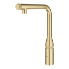 Смеситель для кухни GROHE Essence SmartControl с вытяжным изливом, холодный рассвет матовый (31615GN0)