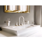 Смеситель для раковины GROHE Grandera на 3 отверстия, с донным клапаном и высоким изливом, хром/золото (20389IG0)