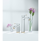Смеситель для раковины GROHE Grandera с донным клапаном, хром/золото (23303IG0)