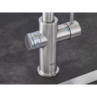 Смеситель для кухни GROHE Blue Home с системой фильтрации, охлаждения и газирования воды, суперсталь (31455DC1)
