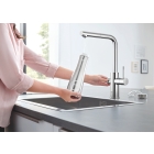 Смеситель для кухни GROHE Blue Home с системой фильтрации, охлаждения и газирования воды, Wi-Fi, хром (31539000)