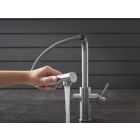 Смеситель для кухни GROHE Blue Home с системой фильтрации, охлаждения и газирования воды, Wi-Fi, суперсталь (31539DC0)