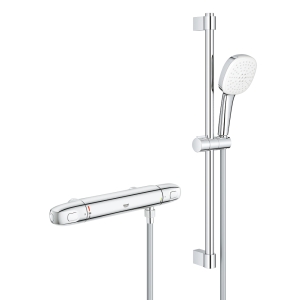 Термостат для душа GROHE Grohtherm 1000 с душевым гарнитуром, хром (34819005)