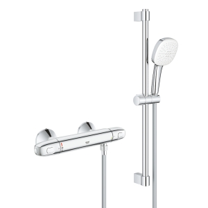 Термостат для душа GROHE Grohtherm 1000 с душевым гарнитуром, хром (34820005)