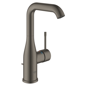 Смеситель для раковины GROHE Essence с донным клапаном, L-Size, темный графит матовый (24174AL1)