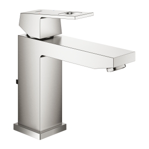 Смеситель для раковины GROHE Eurocube с донным клапаном, суперсталь (23445DC0)