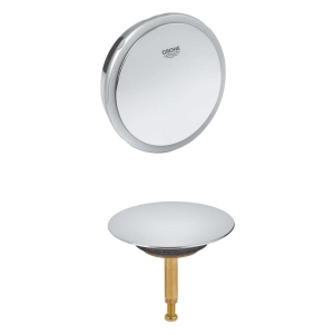 Сливной и переливной гарнитур GROHE Talento, внешняя часть, хром (19025000)