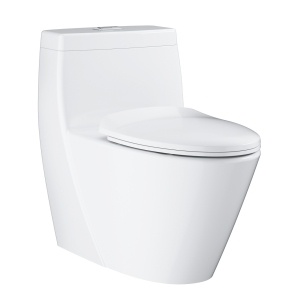 Унитаз напольный безободковый GROHE Projectline с бачком и сиденьем c микролифтом, альпин-белый (39316000)