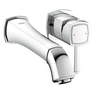 Внешняя часть смесителя для раковины GROHE Grandera на 2 отверстия (вынос 234 мм), хром (19930000)