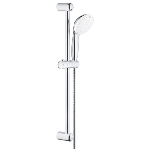 Душевой гарнитур GROHE Tempesta 100, 2 режима струи, душевая штанга 600 мм, 5,7 л/мин, хром (26803000)
