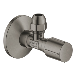 Вентиль угловой GROHE 1/2 дюйма-3/8 дюйма, 1 шт, темный графит, матовый (22037AL0)