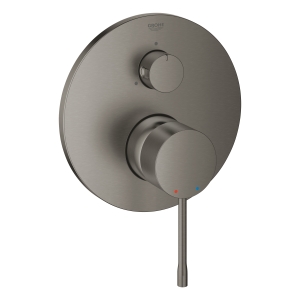 Внешняя часть смесителя для ванны GROHE Essence с переключателем на 3 положения, темный графит матовый (24092AL1)
