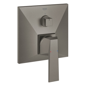 Внешняя часть смесителя для ванны GROHE Allure Brilliant с переключателем на 3 положения, темный графит матовый (24099AL0)