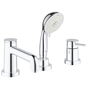 Смеситель для ванны GROHE BauClassic на 3 отверстия, на край ванны, хром (2511800A)