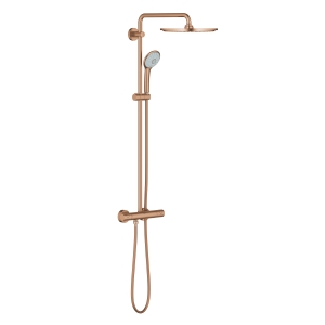 Душевая система с термостатом для настенного монтажа, GROHE Euphoria System 310, теплый закат матовый, (26075DL0)