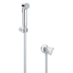 Душевой набор с угловым вентилем, 1 вид струи, GROHE Tempesta Trigger Spray, хром, (26357000)