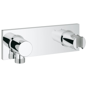 Держатель настенный для ручного душа GROHE Grohtherm F с подключением для душевого шланга, хром (27621000)