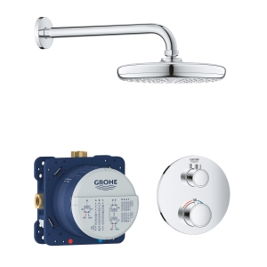 Душевой набор GROHE Grohtherm с Tempesta 210, 1 режим, 9,5 л/мин, хром (34726000)