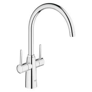 Смеситель для кухни GROHE Ambi двухвентильный, высокий излив, хром (30189000)