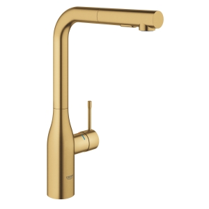 Смеситель для кухни GROHE Essence с вытяжным душем, холодный рассвет матовый (30270GN0)