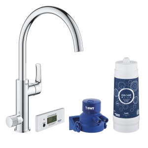 Смеситель для кухни GROHE Blue Pure Eurosmart с функцией фильтрации, с фильтром в комплекте, хром (30383000)