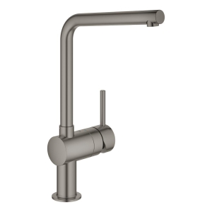 Смеситель для кухни GROHE Minta с поворотным L-изливом, темный графит матовый (31375AL0)