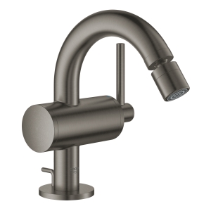 Смеситель для биде GROHE Atrio с донным клапаном, темный графит матовый (32108AL3)