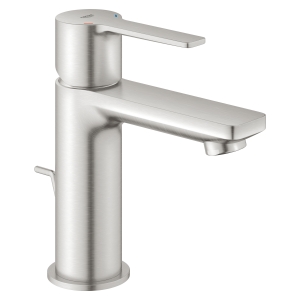 Смеситель для раковины GROHE Lineare с донным клапаном, суперсталь (32109DC1)