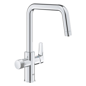 Смеситель для кухонной мойки GROHE Blue Pure Eurosmart с функцией фильтрации, без фильтра в комплекте, хром (30583000)