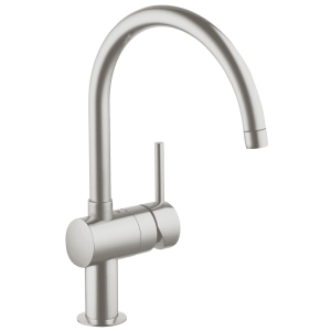 Смеситель для кухни GROHE Minta с поворотным C-изливом, суперсталь (32917DC0)