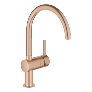 Смеситель для кухни GROHE Minta с поворотным C-изливом, теплый закат матовый (32917DL0)