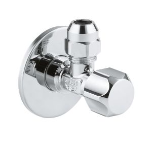 Вентиль угловой GROHE 1/2″-3/8″ для подключения смесителей, хром (22018000)
