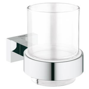 Стакан с держателем, GROHE Essentials Cube, хром, (40755001)