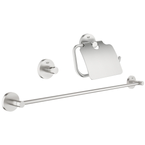 Набор аксессуаров GROHE Essentials (3 предмета), суперсталь (40775DC1)
