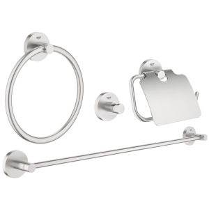Набор аксессуаров GROHE Essentials (4 предмета), суперсталь (40776DC1)