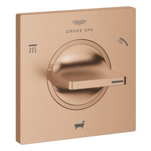 Внешняя часть переключателя потоков GROHE Allure на 3 положения, теплый закат матовый (19590DL1)