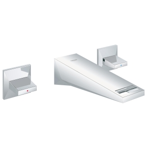 Внешняя часть смесителя для раковины GROHE Allure Brilliant настенного монтажа на 3 отверстия, вынос 161 мм, хром (20346000)
