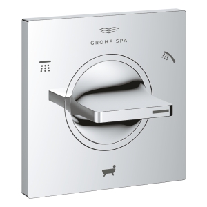 Внешняя часть переключателя потоков GROHE Allure на 3 положения, хром (19590001)
