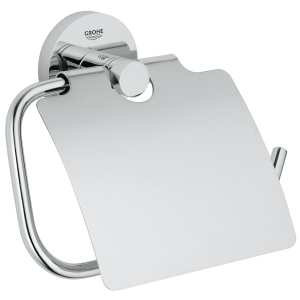 Держатель для туалетной бумаги, GROHE Essentials, с крышкой, хром, (40367001)