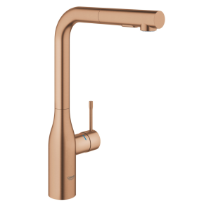 Смеситель для кухни GROHE Essence с вытяжным душем, теплый закат матовый (30270DL0)