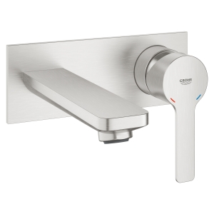 Внешняя часть смесителя для раковины GROHE Lineare на 2 отверстия, суперсталь (19409DC1)